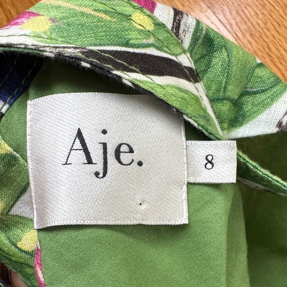 Aje Eden Tie Back Top Native Gumnut floral NWT sz 8 - Picture 2 of 4